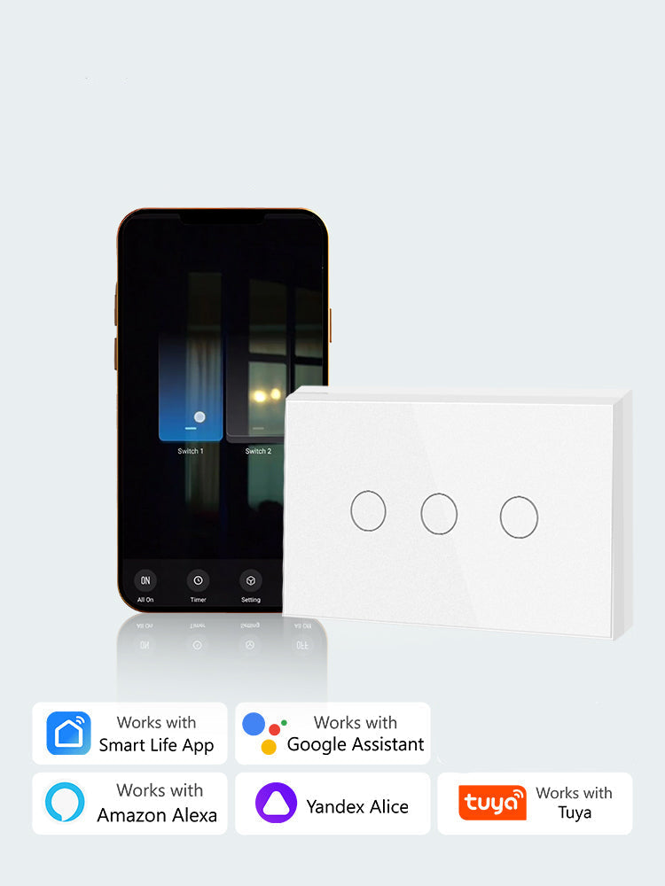 COGNIVARA Australian Certified Smart Switch Zigbee (Black & White) - Tuya