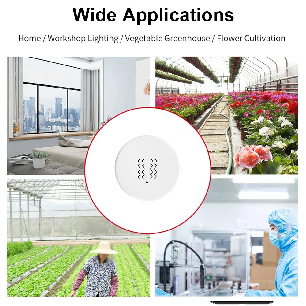 Zigbee Smart Vibration Sensor Detection Tuya Smart Life APP Notification Real-Time Motion Shock Alarm History Record