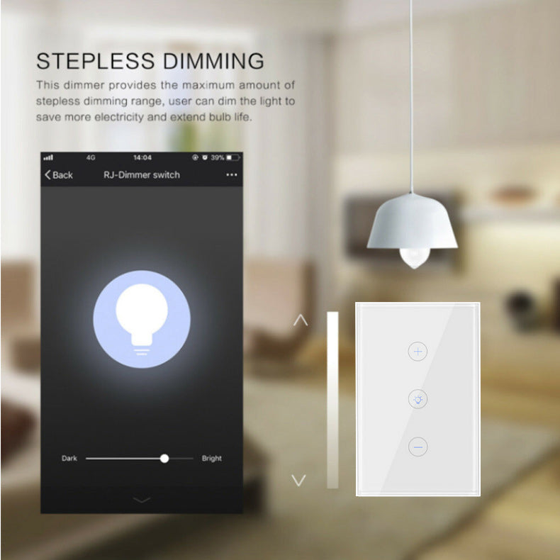 Black Smart Dimming Switch - Zigbee