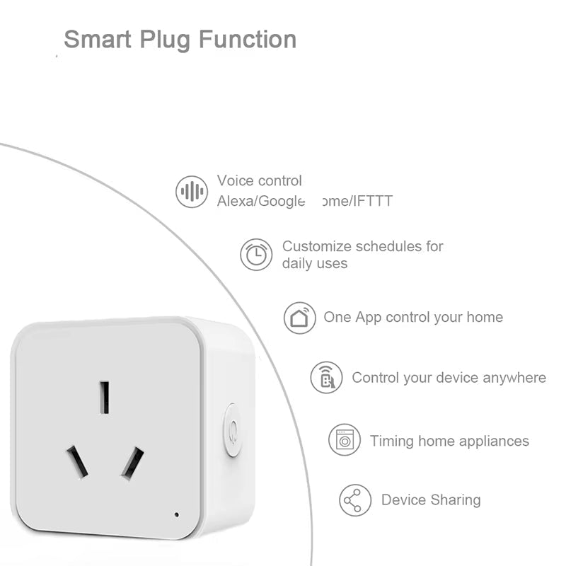 Smart Plug WiFi socket Works with Alexa, Google Home, australian RCM and SAA certified, Smart outlet with energy monitoring, Timer Function, Remote Control, No Hub Required