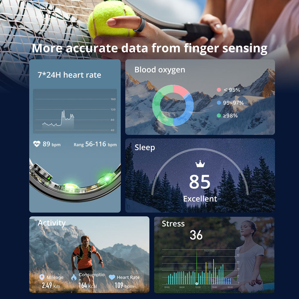 COLMI R03 Smart Ring – Sleek Fitness & Wellness Tracker | 24/7 Metrics