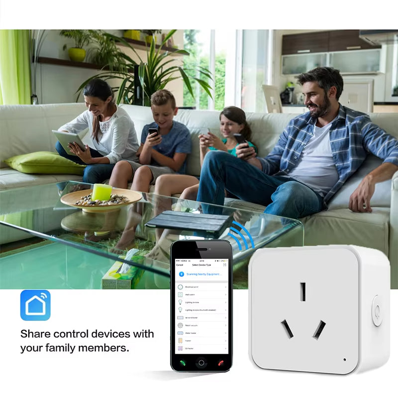 Smart Plug WiFi socket Works with Alexa, Google Home, australian RCM and SAA certified, Smart outlet with energy monitoring, Timer Function, Remote Control, No Hub Required