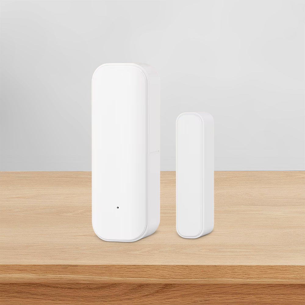 Tuya Zigbee Door/Window Sensor – Real-Time Alerts, Smart Home Automation, Works with Tuya Smart Life App, Battery Powered, Requires Tuya Zigbee Hub, White