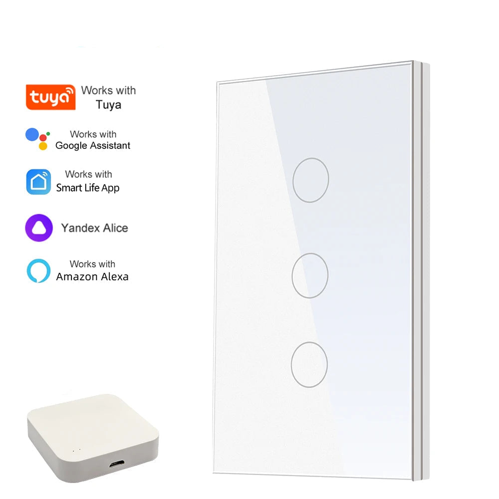 COGNIVARA Australian Certified Smart Switch Zigbee (Black & White) - Tuya