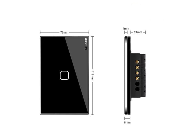 CNSKOU Australian Certified Zigbee Smart Light Switch – Seamless Integration with Google Home and Amazon Alexa (Black & White) - Tuya