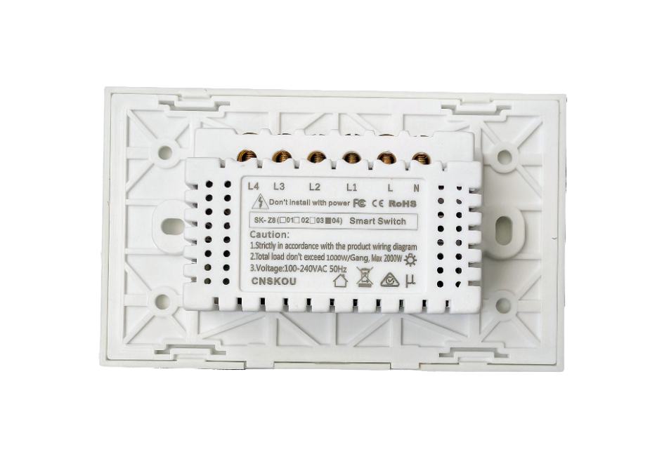 CNSKOU Australian Certified Zigbee Smart Light Switch – Seamless Integration with Google Home and Amazon Alexa (Black & White) - Tuya