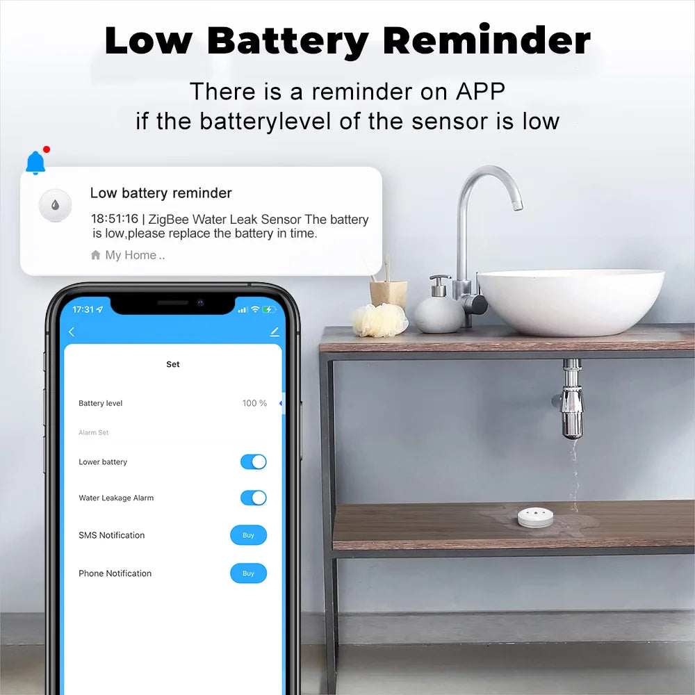Water Leak Sensor - Zigbee