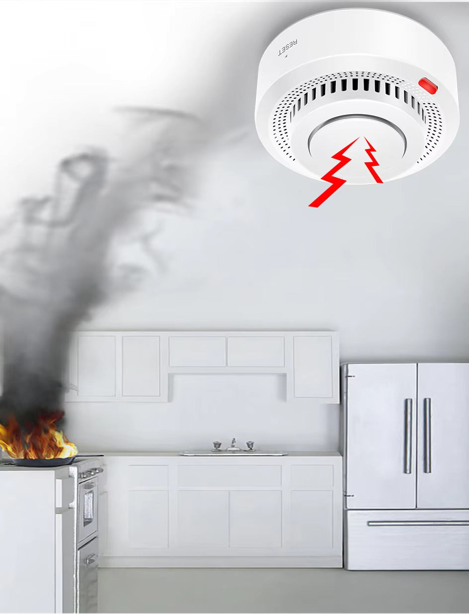 WiFi Smart Smoke & Heat Detector – Advanced Fire Alarm with Mobile Alerts & Google Assistant
