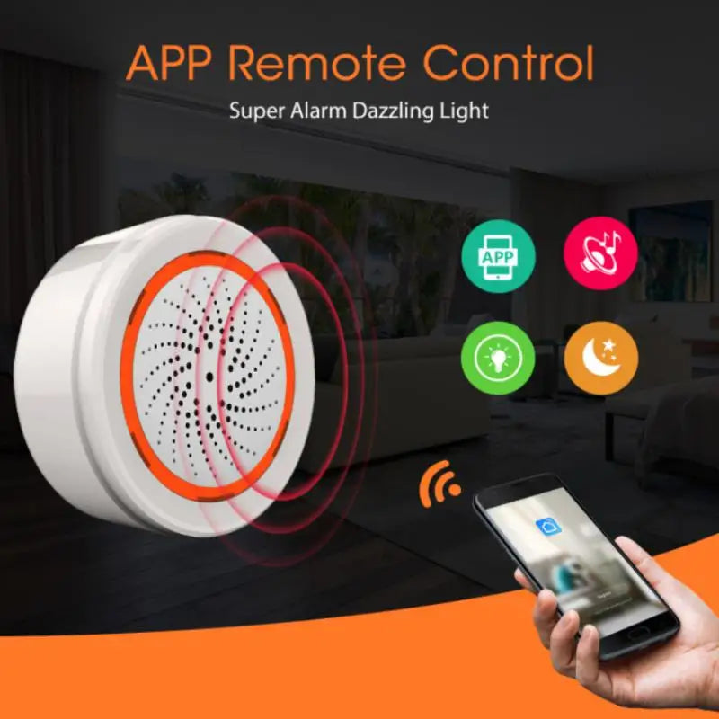 Tuya Zigbee Smart Home Alarm Siren - Sound & Light Alert
