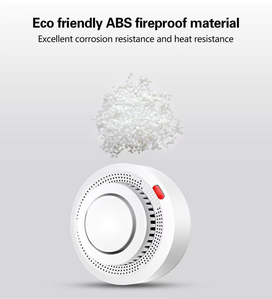WiFi Smart Smoke & Heat Detector – Advanced Fire Alarm with Mobile Alerts & Google Assistant