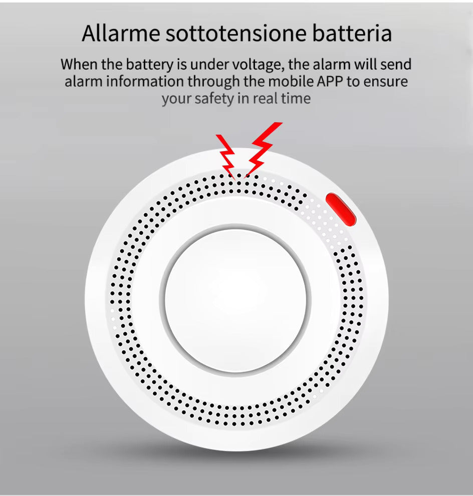 WiFi Smart Smoke & Heat Detector – Advanced Fire Alarm with Mobile Alerts & Google Assistant