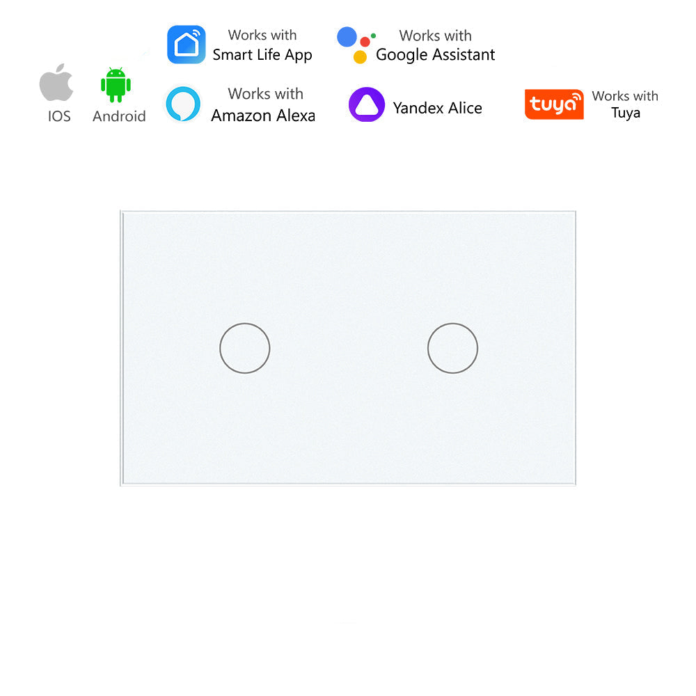COGNIVARA Australian Certified Smart Switch Zigbee (Black & White) - Tuya