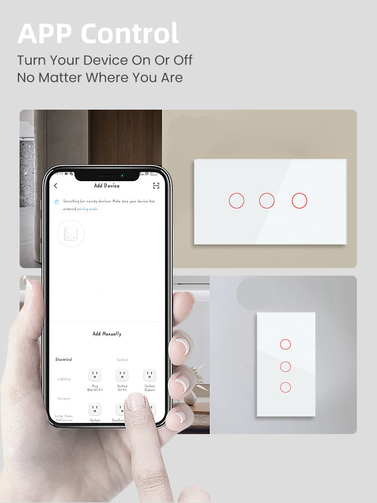 COGNIVARA Australian Certified Smart Switch Zigbee (Black & White) - Tuya