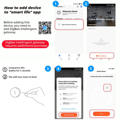 Zigbee Smart Vibration Sensor Detection Tuya Smart Life APP Notification Real-Time Motion Shock Alarm History Record