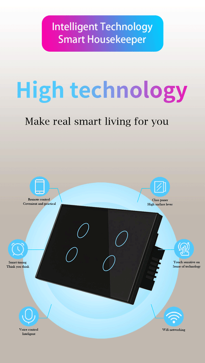 Australian Certified Smart Switch Zigbee (Black & White) - Tuya