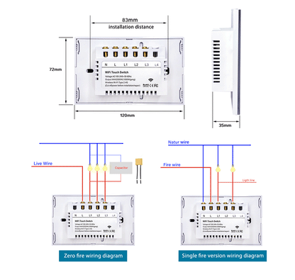 Australian Certified Smart Switch Zigbee (Black & White) - Tuya