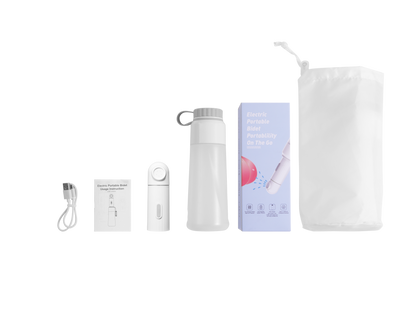 Electric Portable Bidet (Travel Shattaf) – USB Rechargeable, 2 Spray Modes, IPX7 Waterproof, 350ml Bottle – Eco-Friendly Hygiene Anywhere