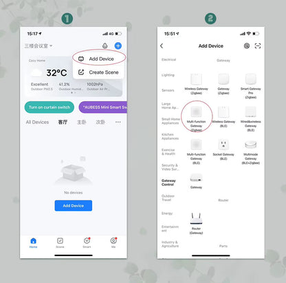 RSH ZigBee Smart Home Gateway Hub - Multi-Protocol Tuya Smart Home Controller with Alexa & Google Assistant Support