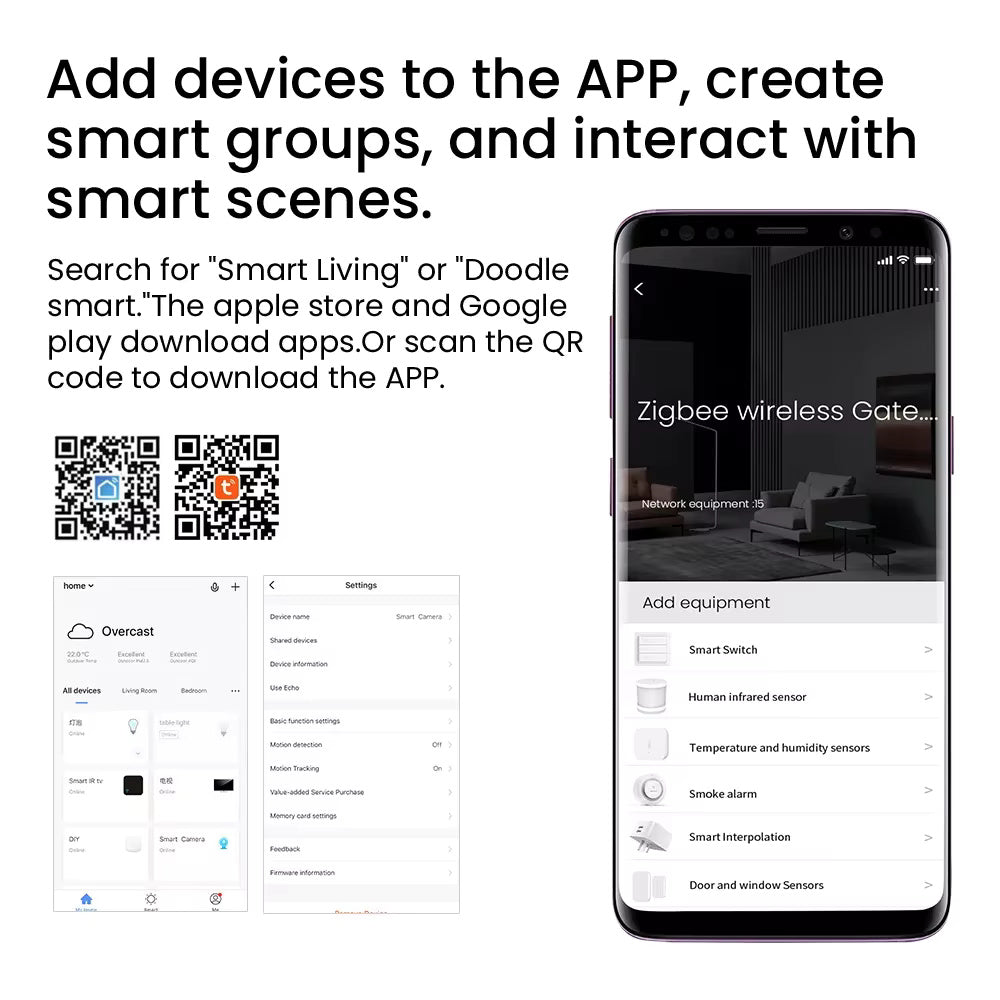 RSH ZigBee Smart Home Gateway Hub - Multi-Protocol Tuya Smart Home Controller with Alexa & Google Assistant Support