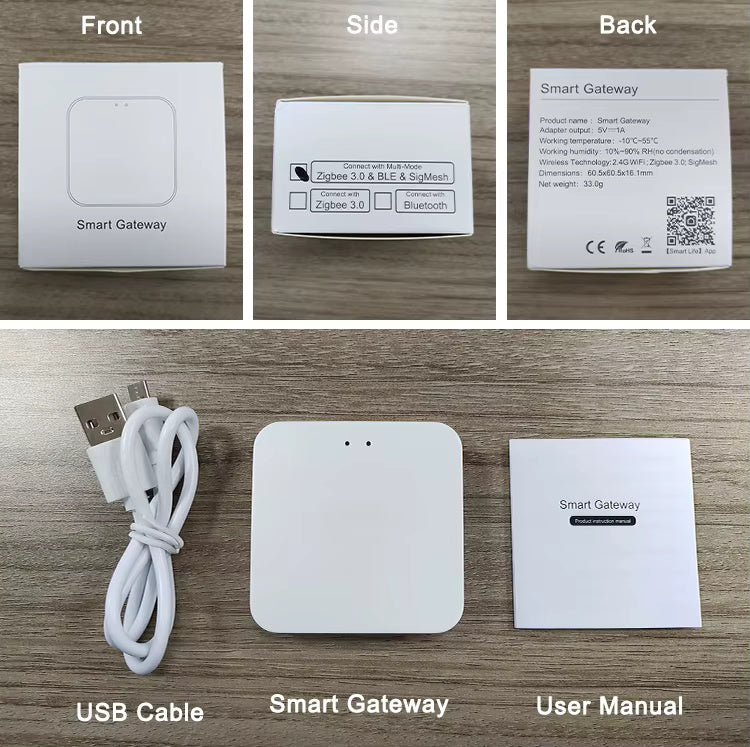 RSH ZigBee Smart Home Gateway Hub - Multi-Protocol Tuya Smart Home Controller with Alexa & Google Assistant Support