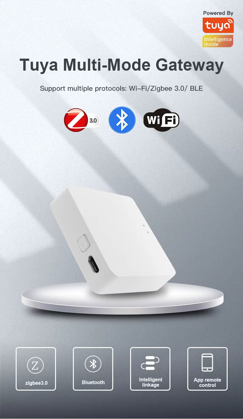 RSH ZigBee Smart Home Gateway Hub - Multi-Protocol Tuya Smart Home Controller with Alexa & Google Assistant Support