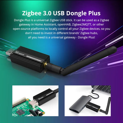 SONOFF Zigbee 3.0 USB Dongle Plus – Universal Smart Home Gateway for Home Assistant & Zigbee2MQTT