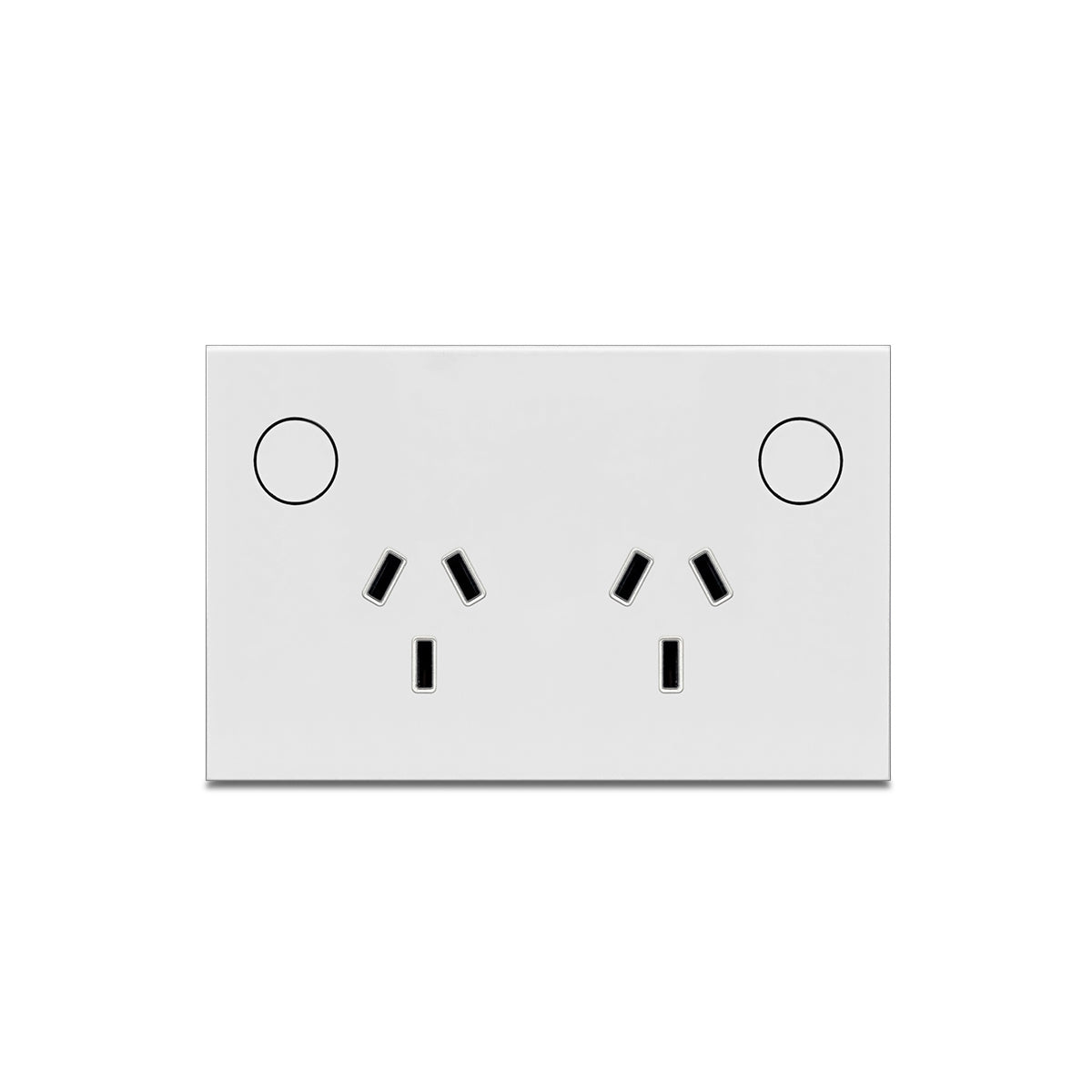 White Smart Double Power Point - Zigbee