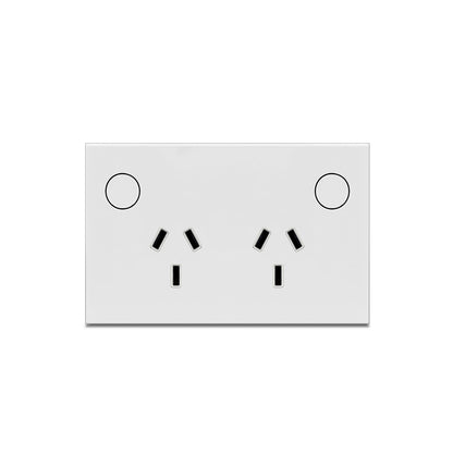 White Smart Double Power Point - Zigbee