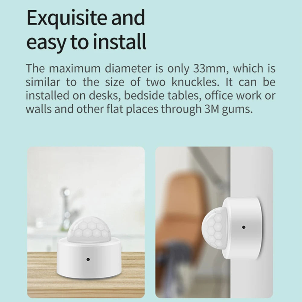 Mini PIR Motion + Light Sensor - Zigbee