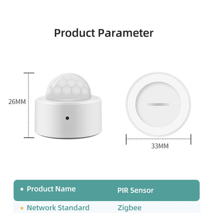 Mini PIR Motion + Light Sensor - Zigbee