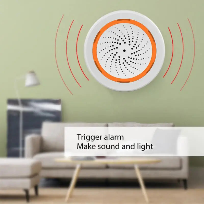 Tuya Zigbee Smart Home Alarm Siren - Sound & Light Alert