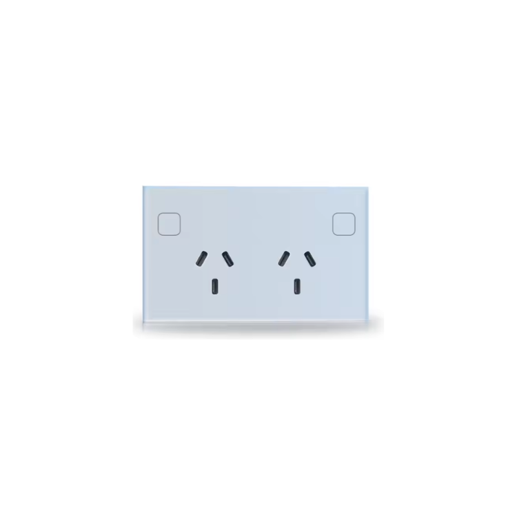 Australian Certified Zigbee Smart Double Power Point (White & Black)