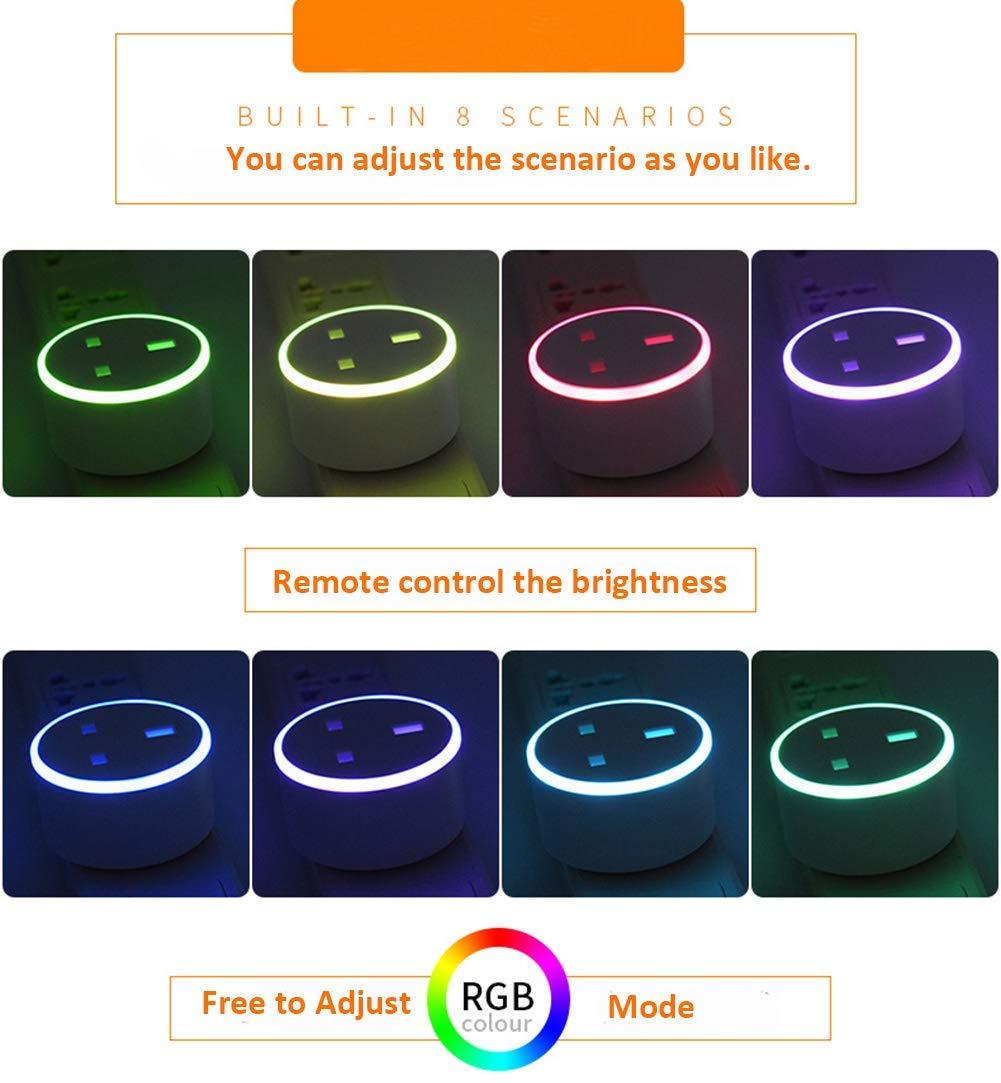 Smart Plug with RGB Light - Wifi