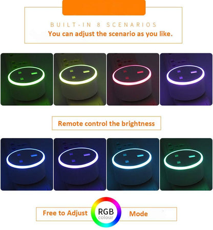 Smart Plug with RGB Light - Wifi