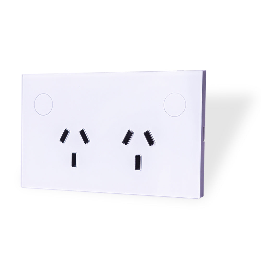 White Smart Double Power Point - Zigbee