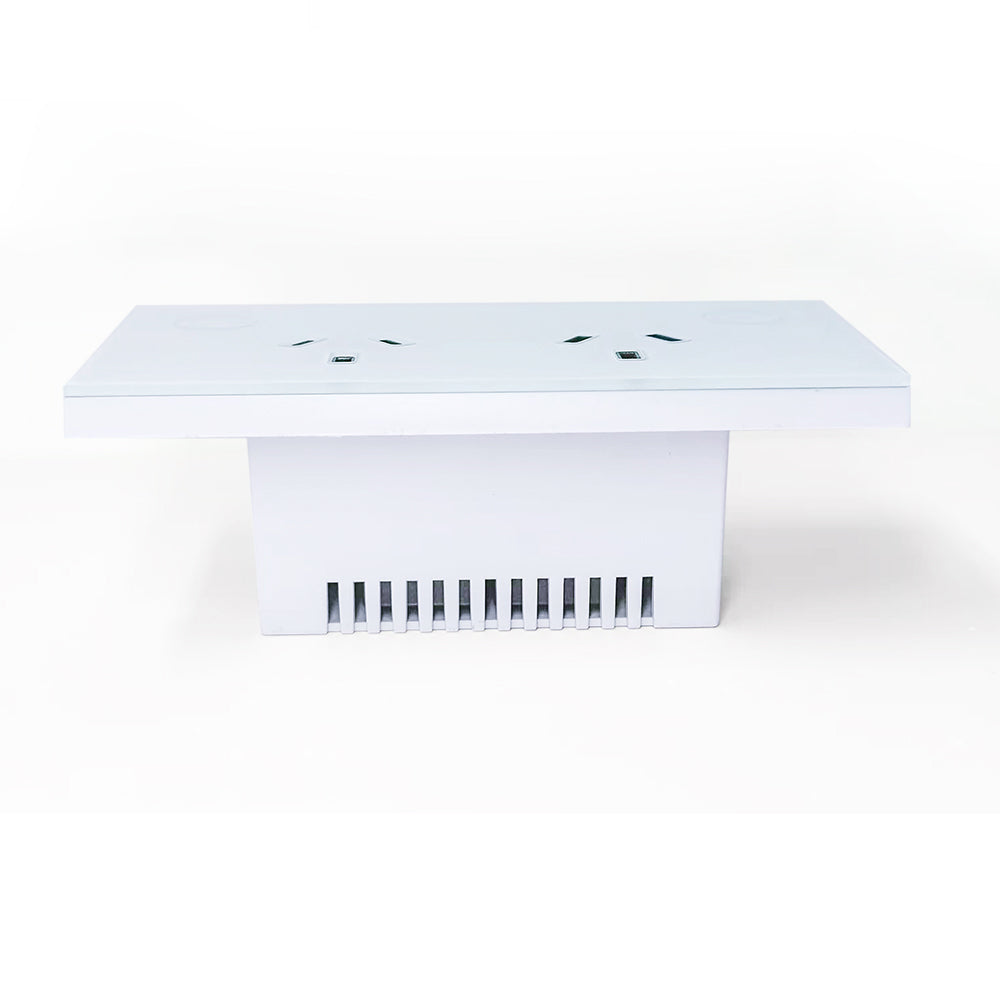 White Smart Double Power Point - Zigbee