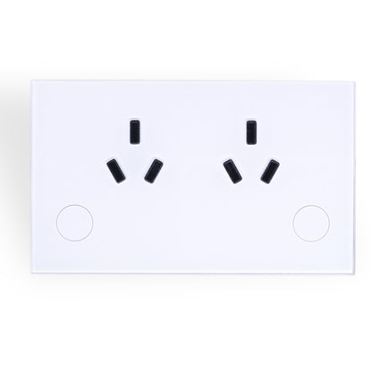 White Smart Double Power Point - Zigbee